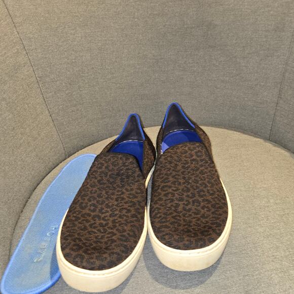 Rothy's Slip on Sneaker Espresso Spot sz 9 - Picture 2 of 9